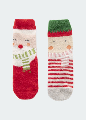 童家居保暖聖誕襪(二入組)(中性款)