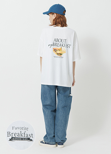 早餐寬鬆長版T恤