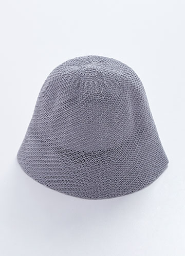 素色編織鐘型帽