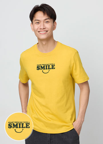 SMILE印花T恤