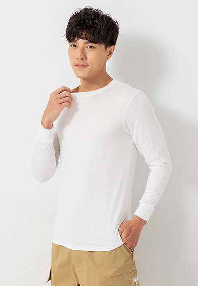 家居圓領舒適磨毛上衣