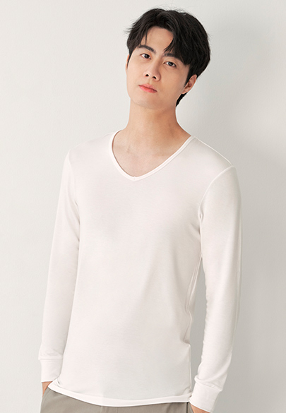 特暖V領長袖發熱衣