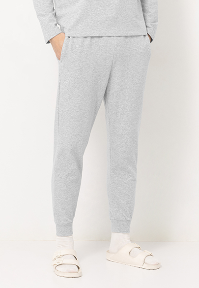 家居毛圈束口棉褲