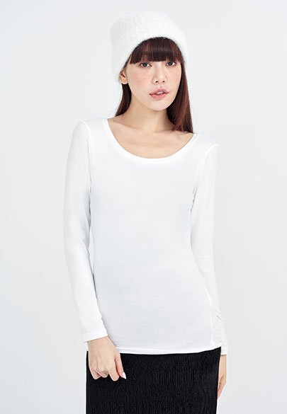 家居圓領舒適磨毛上衣