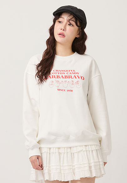 基本寬鬆泡泡先生大學T