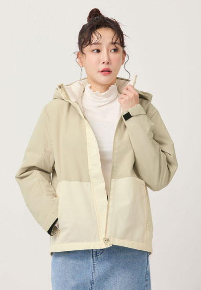 防風刷毛連帽外套