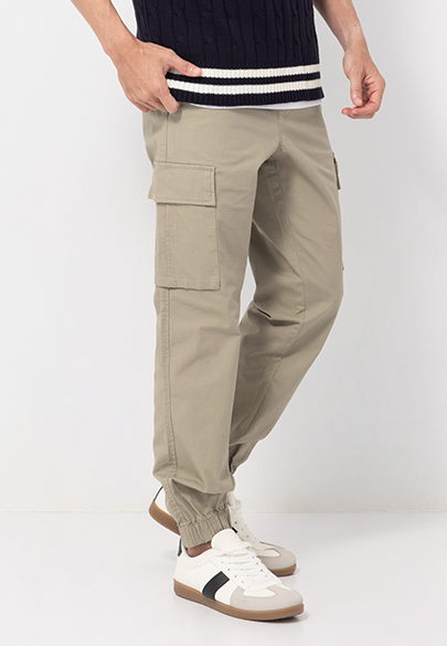 修身型工裝縮口褲