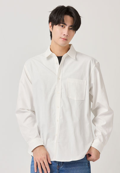 寬鬆型標準領襯衫