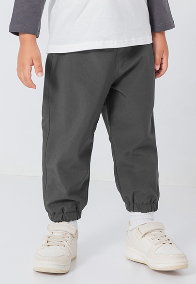 BABY刷毛全鬆緊縮口褲