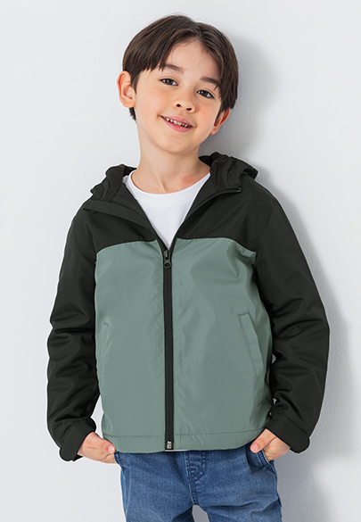 童內裡刷毛連帽外套