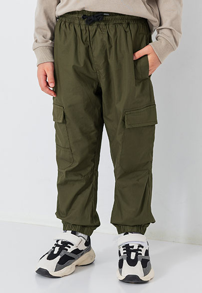 童內裡針織縮口褲