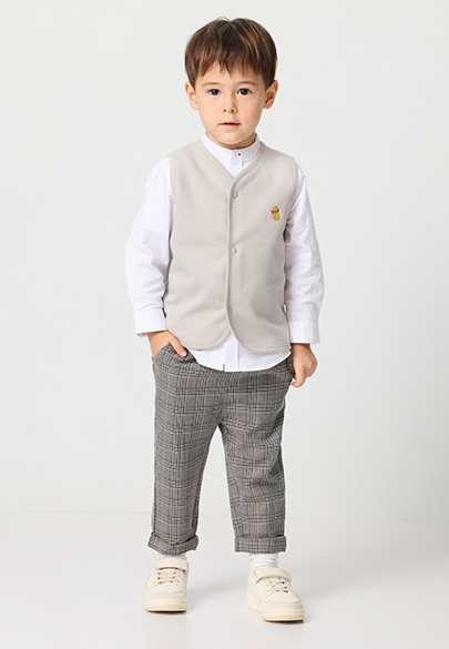 BABY內刷毛雙面穿背心