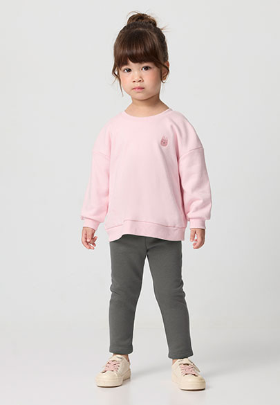 BABY刷毛素色內搭褲