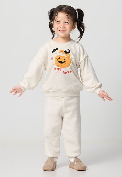 BABY刷毛素色基本休閒褲(中性款)