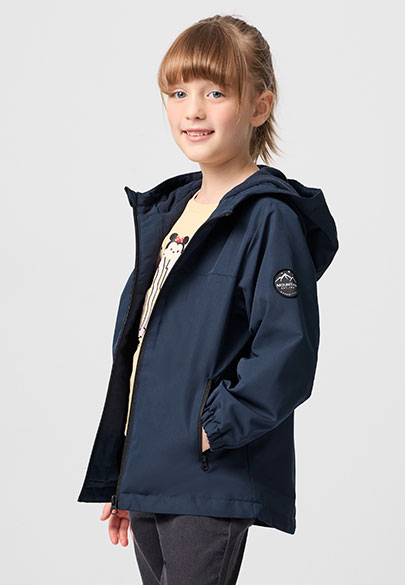 童鋪棉裡接FLEECE連帽夾克