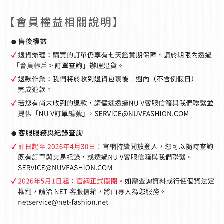 會員權益相關說明